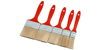 5pc Paint Brush Set with Plastic Handles