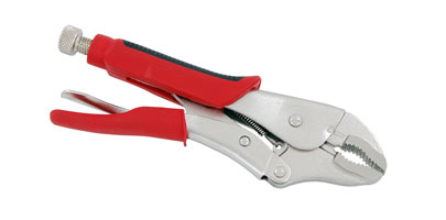 MOLE GRIP PLIERS 140-220mm Adjustable Quick Self Release Curved/Long Jaw Wrench 
