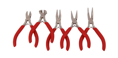 Set of  5 Mini Pliers