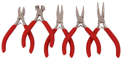 Set of  5 Mini Pliers