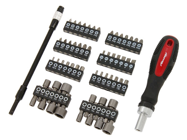 Ratchet Driver & Screwdriver Bit Set