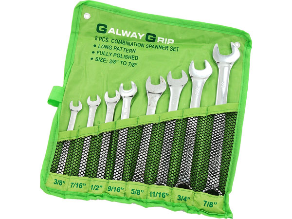 8 Piece Spanner Set SAE