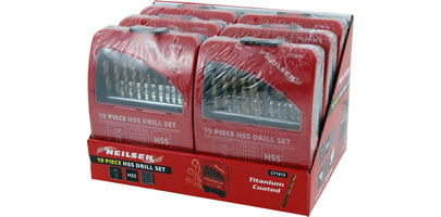 19pc HSS Drill Set 