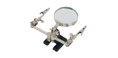 Soldering Stand with Magnifying Glass