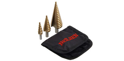 3 piece Step Drill Set