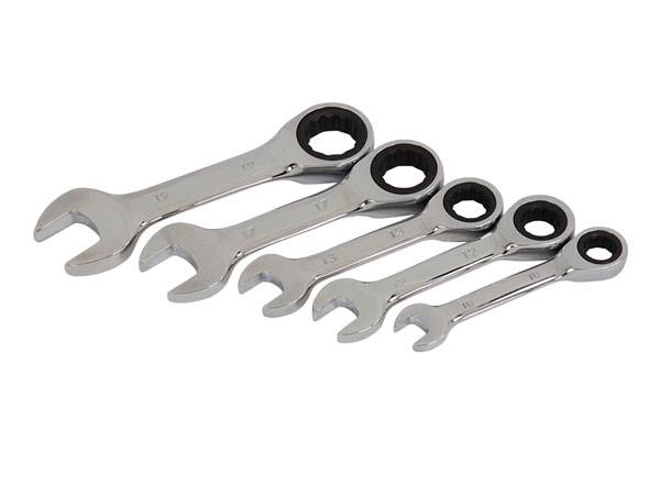 Stubby Ratchet Spanner Set