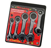 Stubby Ratchet Spanner Set