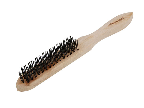 Wire Brush with Wood Handle
