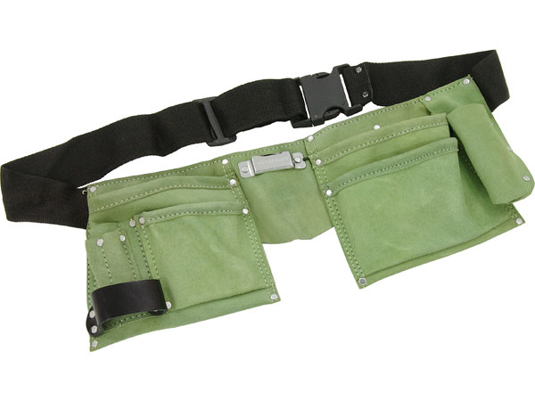 Green Leather Tool Belt