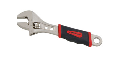 CT0304  10" Adjustable Spanner Wrench Rubber Dipped Anti Slip Handle 