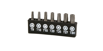 Tamper-proof Star Bit Set