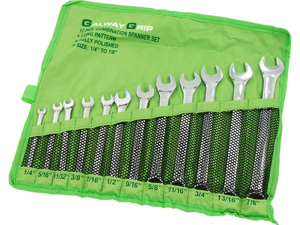 12 Piece Combination Spanner Set - SAE