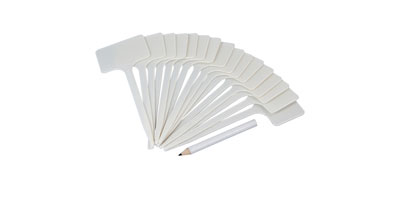 White Plastic Plant T Label Tags