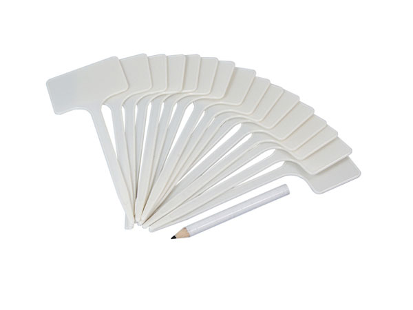 White Plastic Plant T Label Tags