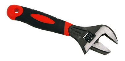 Adjustable Wrench with Extra Wide Jaws