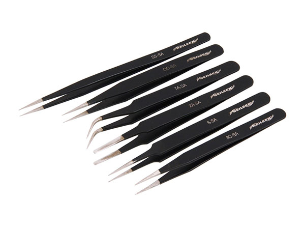 Set of 6 Tweezers