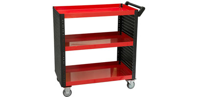 Utility Tool Cart with 3 Shelves