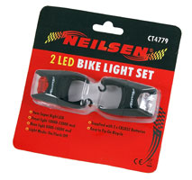 Twin LED Bike Light Set