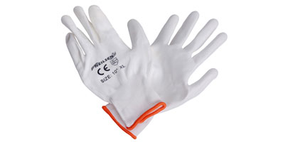 White PU Work Gloves