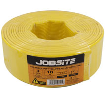 75mm x 10M Yellow Lay Flat Hose