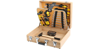 Tool Set in Bamboo Box