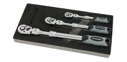 Extending Swivel Head Ratchet Set